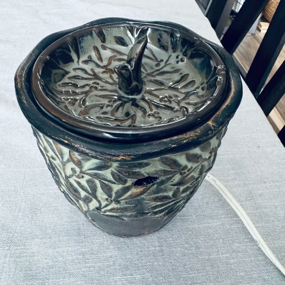 Scentsy Teal Copper Tree Ceramic Plug-In Warmer